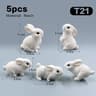 Cute Mini Easter Rabbit Figurine For Fairy Gardens Desks Home Decor 7