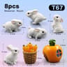 Cute Mini Easter Rabbit Figurine For Fairy Gardens Desks Home Decor 19