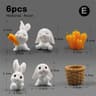Cute Mini Easter Rabbit Figurine For Fairy Gardens Desks Home Decor 1