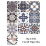 Blue Gray Matte Tile Stickers For Easy Kitchen And Floor Makeovers 18