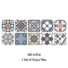 Blue Gray Matte Tile Stickers For Easy Kitchen And Floor Makeovers 15