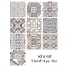 Blue Gray Matte Tile Stickers For Easy Kitchen And Floor Makeovers 22