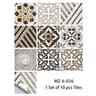 Blue Gray Matte Tile Stickers For Easy Kitchen And Floor Makeovers 23