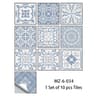 Blue Gray Matte Tile Stickers For Easy Kitchen And Floor Makeovers 26