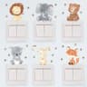 Cute Forest Animal Wall Stickers For Cozy Nursery Kids Room Decor 0