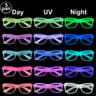 Neon Party Fedora Hats Glow Bright Under UV Blacklight Party Celebrations 5