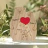 Personalized Wooden Bear Family Puzzle Celebrates Love With Custom Names Beautifully 4