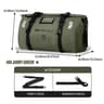 Waterproof Motorcycle Tail Bag With Large Capacity Roll Top Travel Storage 12