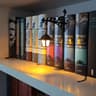 Cute Ghost Reading Night Light With Warm Hanging Wall Decor Charm 1