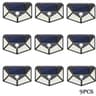 Solar Motion Sensor Wall Lights With 100 LEDs For Outdoor Security 16