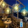 Solar Starburst Ball Lights With Remote Control Eight Modes Outdoor Decor 3