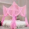 Floor To Ceiling Quadrangle Mosquito Net With Double Opening Bed Protection 3