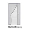Gray Side Opening Magnetic Mosquito Screen Door For Easy No Drill 1