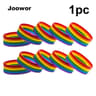 Rainbow Pride Silicone Bracelet Colorful Wristband For Everyday Identity Expression Jewelry 5