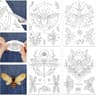 Insect Embroidery Kit With Water Soluble Patterns Metallic Threads And Needles 4