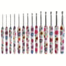 Multicolor Crochet Hook Set For Comfortable Knitting Weaving Yarn Craft Projects 17