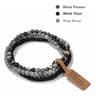 Three Piece Natural Stone Bead Bracelet Set For Effortless Layered Style 3