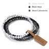Three Piece Natural Stone Bead Bracelet Set For Effortless Layered Style 7
