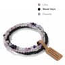 Three Piece Natural Stone Bead Bracelet Set For Effortless Layered Style 14