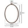 Wood Look Plastic Embroidery Hoop Set For Neater Comfortable Stitching Projects 15