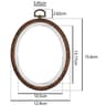 Wood Look Plastic Embroidery Hoop Set For Neater Comfortable Stitching Projects 12
