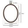 Wood Look Plastic Embroidery Hoop Set For Neater Comfortable Stitching Projects 13