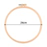 Wood Look Plastic Embroidery Hoop Set For Neater Comfortable Stitching Projects 5