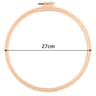Wood Look Plastic Embroidery Hoop Set For Neater Comfortable Stitching Projects 6