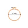 Wood Look Plastic Embroidery Hoop Set For Neater Comfortable Stitching Projects 3
