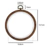 Wood Look Plastic Embroidery Hoop Set For Neater Comfortable Stitching Projects 10