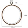 Wood Look Plastic Embroidery Hoop Set For Neater Comfortable Stitching Projects 8