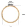Smooth Wood Needlecraft Ring Set For Easy Fabric Tension 1