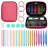 Complete Twenty Six Piece Interchangeable Circular Needle Set For Flexible Knitting 2