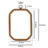 Retro Square Plastic Embroidery Hoop For Stable Stitching And Decorative Display 2