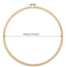 Large Adjustable Bamboo Embroidery Hoop For Cross Stitch And Needlecraft Projects 9