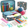 53 Piece Beginner Crochet Kit With Colorful Portable Storage Case Included 4