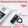 Cute Heart Mirror Lipstick Bag Portable Mini Cosmetic Pouch In Various Colors 1