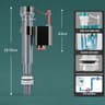 Adjustable Silent Bottom Entry Toilet Cistern Fill Valve 2