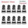 Ten Piece Nylon Garter Belt And Stocking Suspender Clips 6
