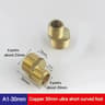 Adjustable Copper Eccentric Shower Faucet Adapter 3