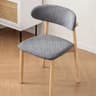 Printed Elastic Curved Back Dining Chair Cover Set 3