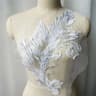 Colorful Phoenix Tail Sequin Embroidery Applique 13