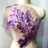 Colorful Phoenix Tail Sequin Embroidery Applique 14