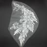 Colorful Phoenix Tail Sequin Embroidery Applique 11