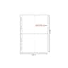 A4 Clear Photo Album Refill Pages For Four Ring Binder 10
