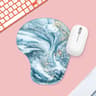 Marble Ergonomic Mouse Pad With Cushioned Wrist Rest 1
