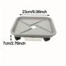Square Rolling Plant Caddy With Drainage Tray 1