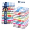Modern Checkered Absorbent Kitchen Towel Set 2