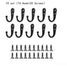 Heavy Duty Alloy Wall Hooks With Screws For Organized Storage 1