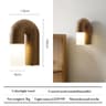 Vintage Ash Wood LED Wall Sconce 1